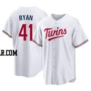 Joe Ryan Men's Minnesota Twins White Replica Home Jersey