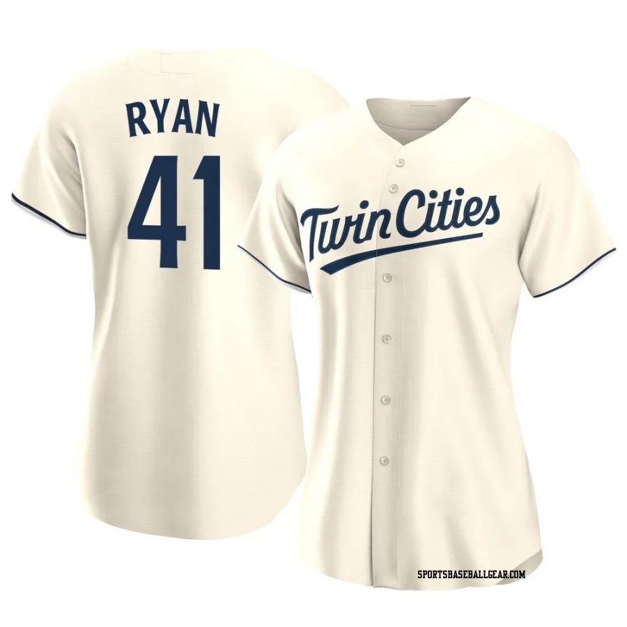 Joe Ryan Women's Minnesota Twins Cream Replica Alternate Jersey