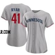 Joe Ryan Women's Minnesota Twins Gray Authentic Road Jersey