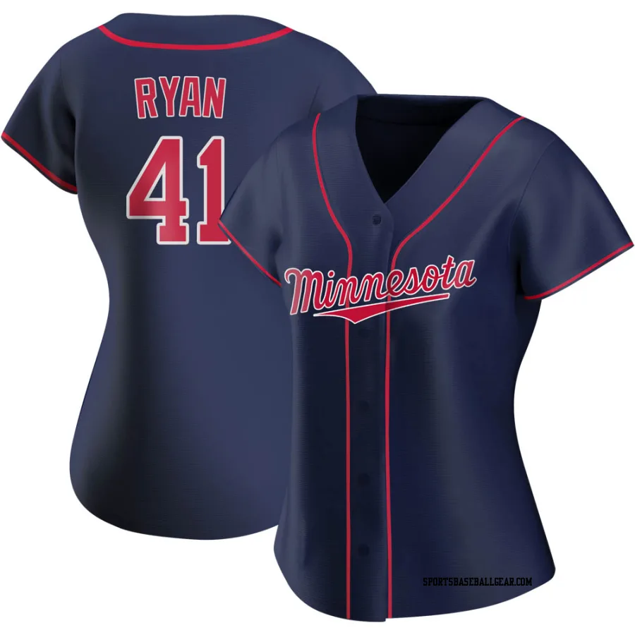 Joe Ryan Women's Minnesota Twins Navy Authentic Alternate Team Jersey