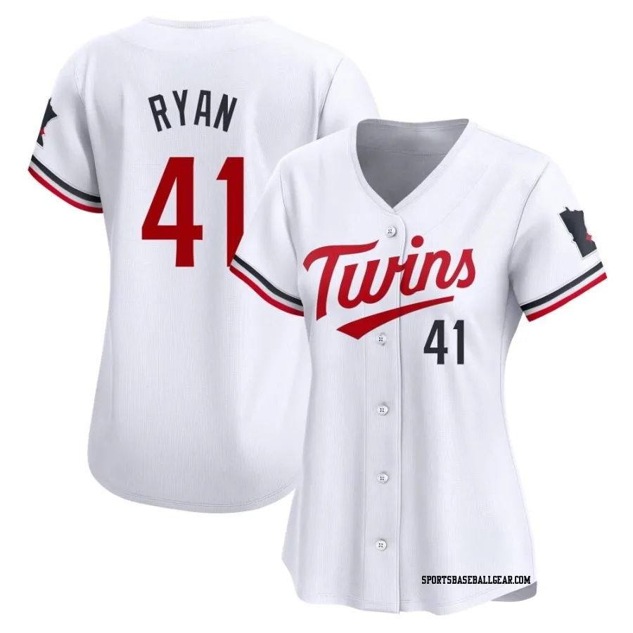 Joe Ryan Women's Minnesota Twins White Limited Home Jersey