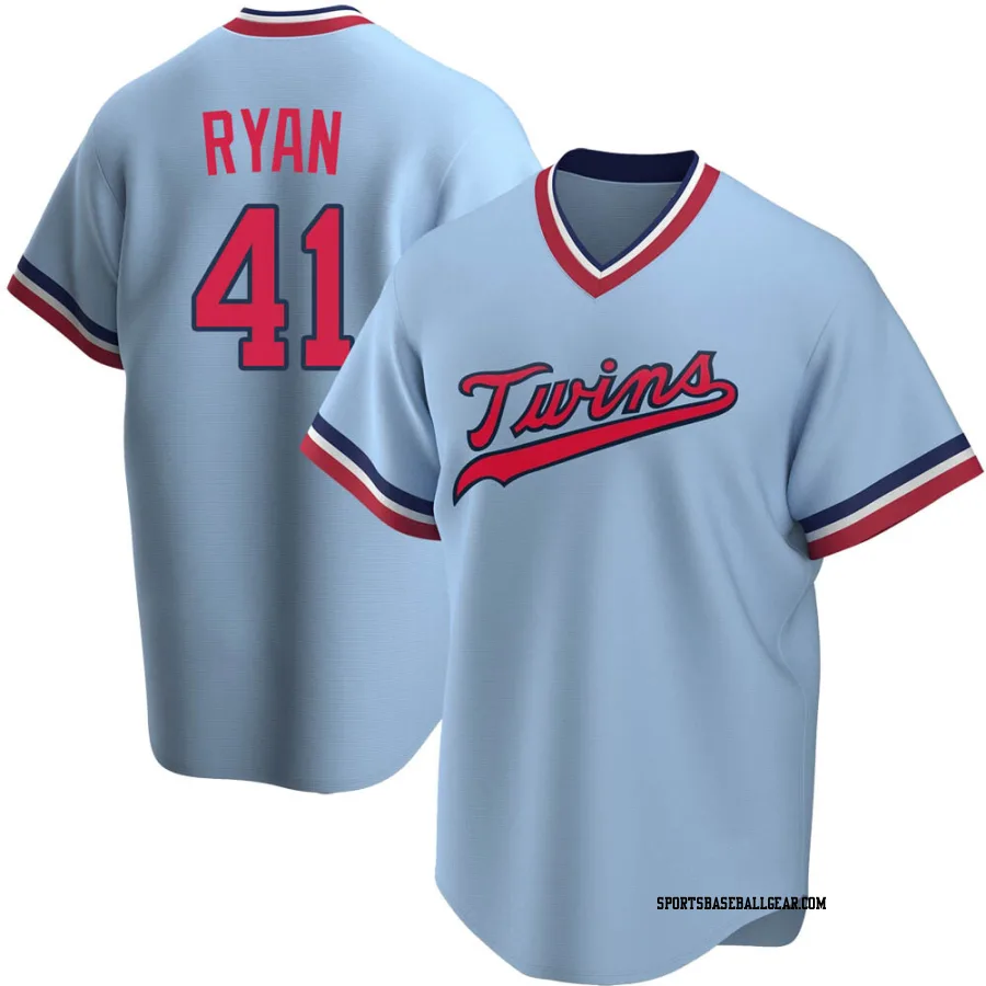 Joe Ryan Youth Minnesota Twins Light Blue Replica Road Cooperstown Collection Jersey