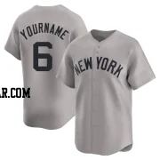 Joe Torre Men's New York Yankees Gray Limited Away Jersey