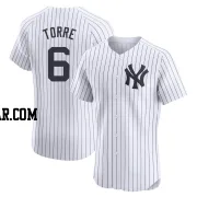 Joe Torre Men's New York Yankees White Elite Home Jersey