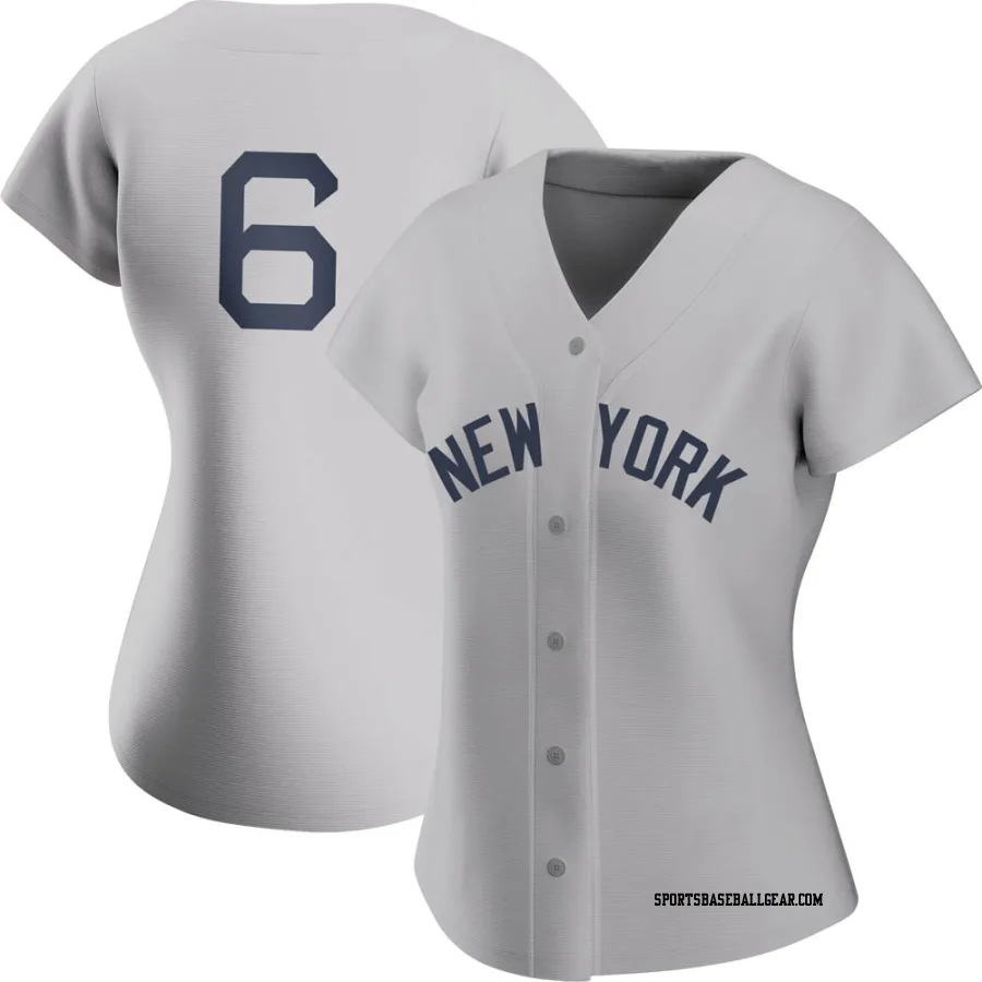 Joe Torre Women's New York Yankees Gray Authentic 2021 Field of Dreams Jersey