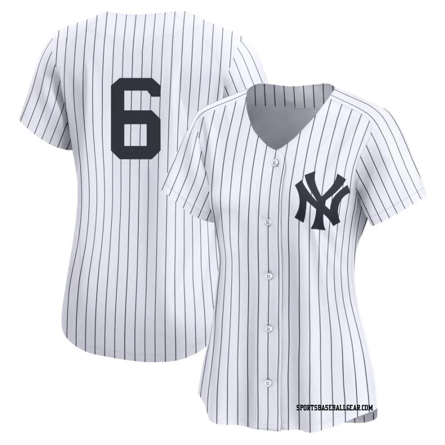 Joe Torre Women's New York Yankees White Limited Yankee Home 2nd Jersey