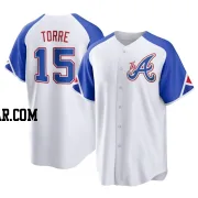 Joe Torre Youth Atlanta Braves White Replica 2023 City Connect Jersey