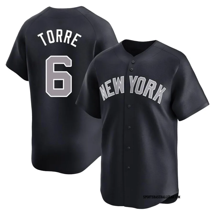 Joe Torre Youth New York Yankees Navy Limited Alternate Jersey