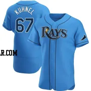 Joel Kuhnel Men's Tampa Bay Rays Light Blue Authentic Alternate Jersey