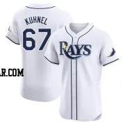 Joel Kuhnel Men's Tampa Bay Rays White Elite Home Jersey