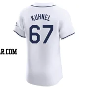 Joel Kuhnel Men's Tampa Bay Rays White Elite Home Jersey