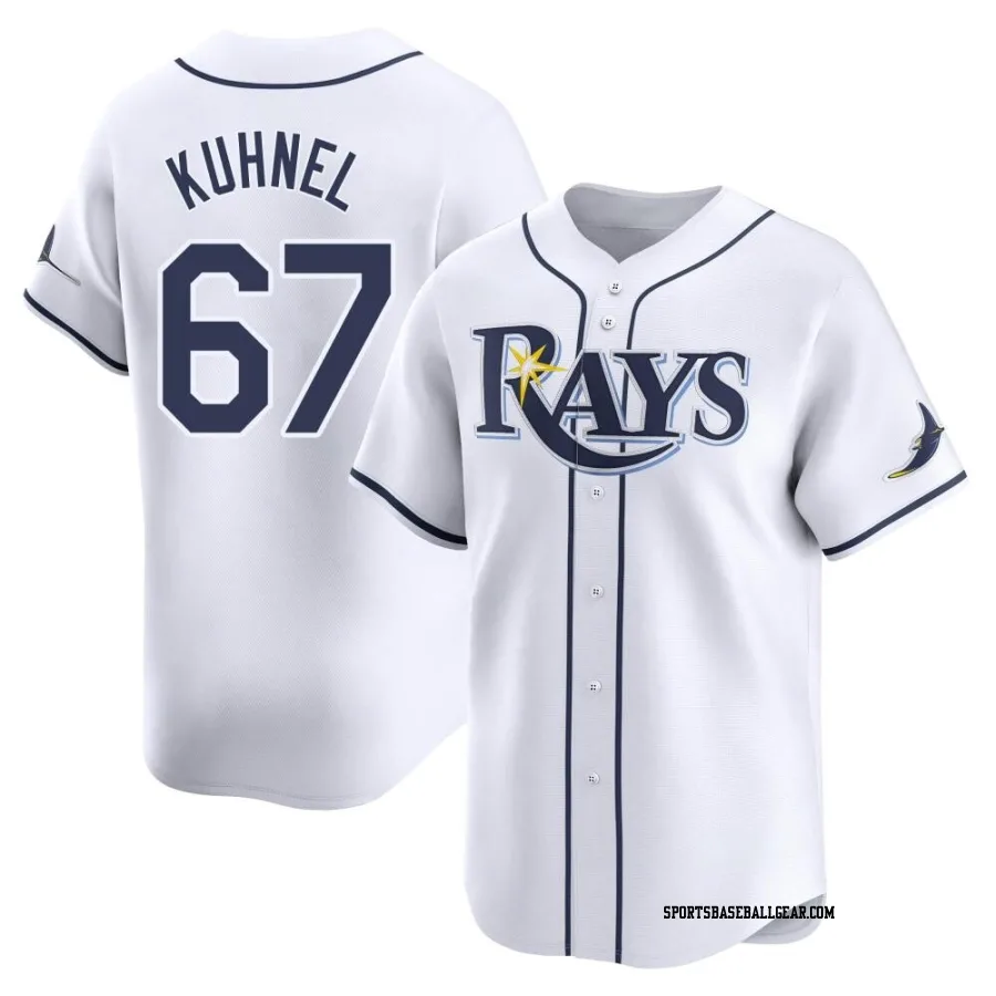 Joel Kuhnel Men's Tampa Bay Rays White Limited Home Jersey