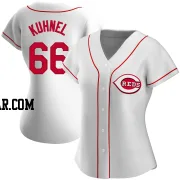 Joel Kuhnel Women's Cincinnati Reds White Authentic Home Jersey