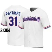 Joel Payamps Men's Dominican Republic Baseball White Replica 2023 World Baseball Classic Jersey