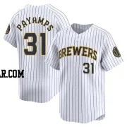 Joel Payamps Men's Milwaukee Brewers White Limited Alternate Jersey