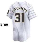 Joel Payamps Men's Milwaukee Brewers White Limited Alternate Jersey