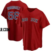 Joely Rodriguez Men's Boston Red Sox Red Replica Alternate Jersey