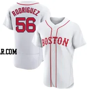 Joely Rodriguez Men's Boston Red Sox White Authentic 2021 Patriots' Day Jersey