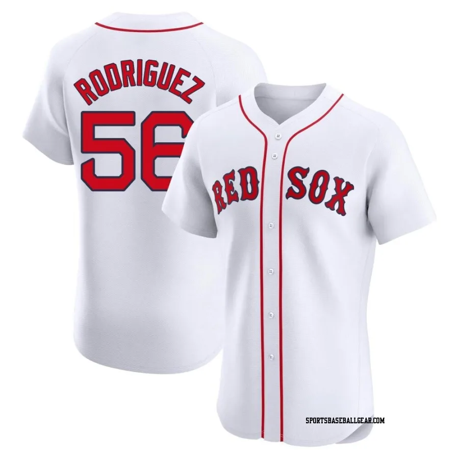 Joely Rodriguez Men's Boston Red Sox White Elite Home Jersey