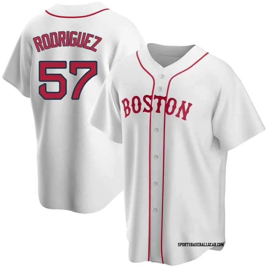 Joely Rodriguez Men's Boston Red Sox White Replica Alternate Jersey