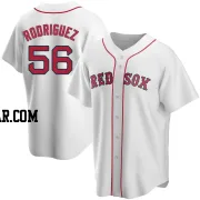 Joely Rodriguez Men's Boston Red Sox White Replica Home Jersey