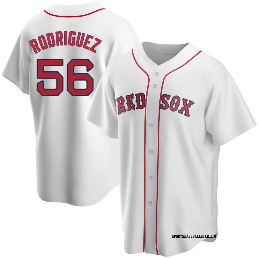 Joely Rodriguez Men's Boston Red Sox White Replica Home Jersey