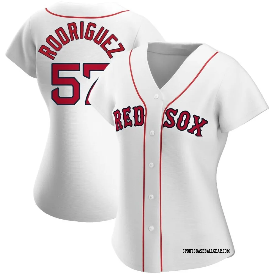 Joely Rodriguez Women's Boston Red Sox White Authentic Home Jersey