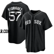 Joely Rodriguez Youth Boston Red Sox Black/White Replica Jersey