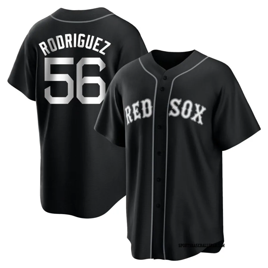 Joely Rodriguez Youth Boston Red Sox Black/White Replica Jersey