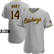 Joey Bart Men's Pittsburgh Pirates Gray Authentic Road Jersey