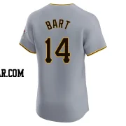 Joey Bart Men's Pittsburgh Pirates Gray Elite Road Jersey