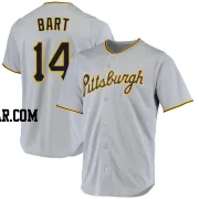 Joey Bart Men's Pittsburgh Pirates Gray Replica Road Jersey