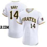 Joey Bart Men's Pittsburgh Pirates White Elite Home Jersey