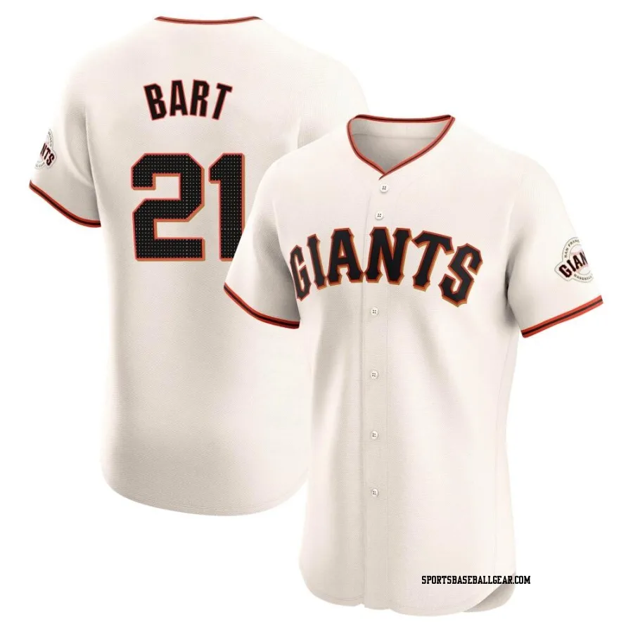 Joey Bart Men's San Francisco Giants Cream Elite Home Jersey