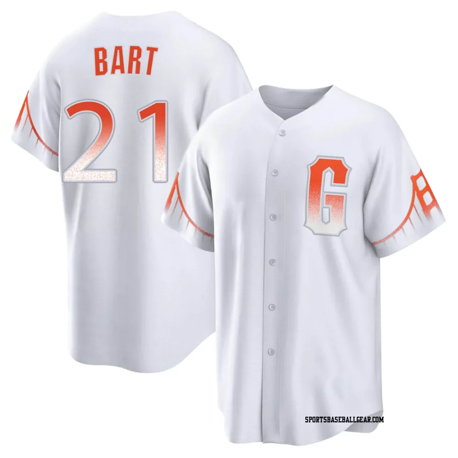 Joey Bart Men's San Francisco Giants White Replica 2021 City Connect Jersey