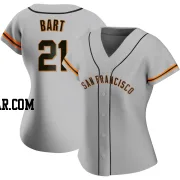 Joey Bart Women's San Francisco Giants Gray Authentic Road Jersey