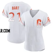 Joey Bart Women's San Francisco Giants White Authentic 2021 City Connect Jersey