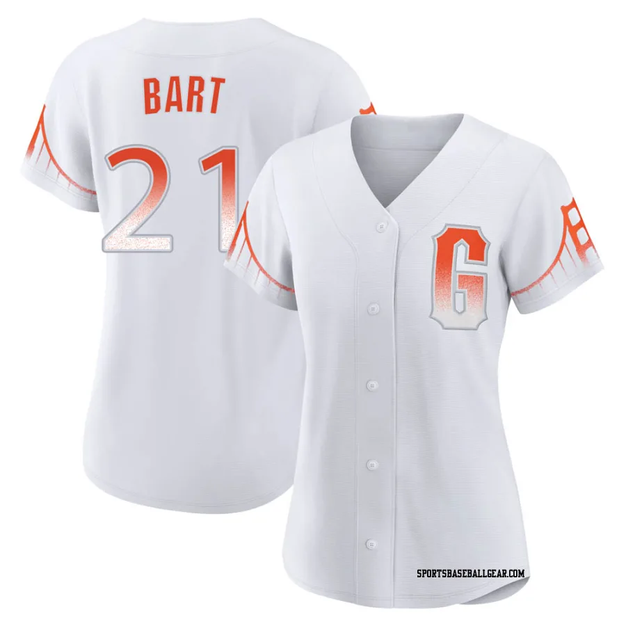 Joey Bart Women's San Francisco Giants White Replica 2021 City Connect Jersey