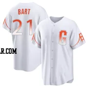 Joey Bart Youth San Francisco Giants White Replica 2021 City Connect Jersey