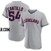 Joey Cantillo Men's Cleveland Guardians Gray Authentic Road Jersey