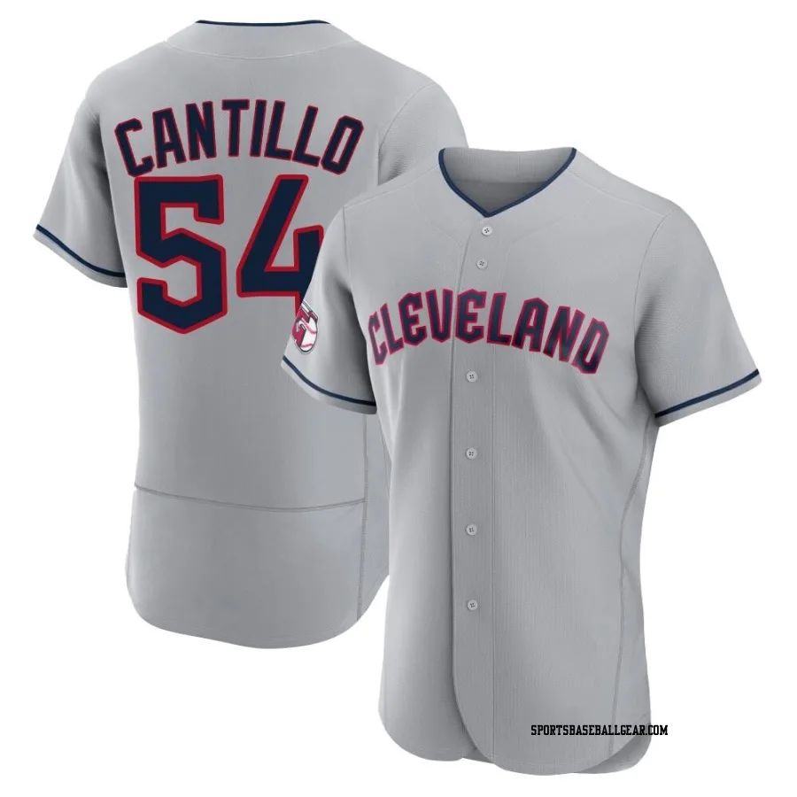 Joey Cantillo Men's Cleveland Guardians Gray Authentic Road Jersey