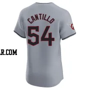 Joey Cantillo Men's Cleveland Guardians Gray Elite Road Jersey