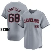 Joey Cantillo Men's Cleveland Guardians Gray Limited Road Jersey