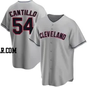 Joey Cantillo Men's Cleveland Guardians Gray Replica Road Jersey