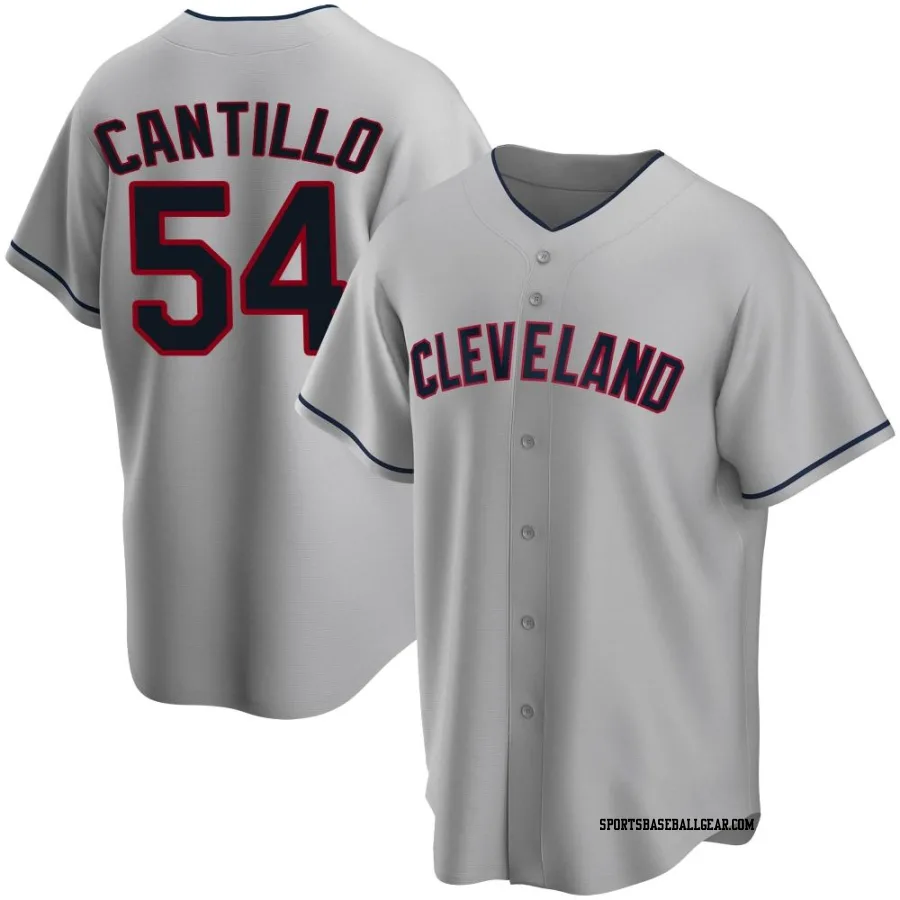 Joey Cantillo Men's Cleveland Guardians Gray Replica Road Jersey