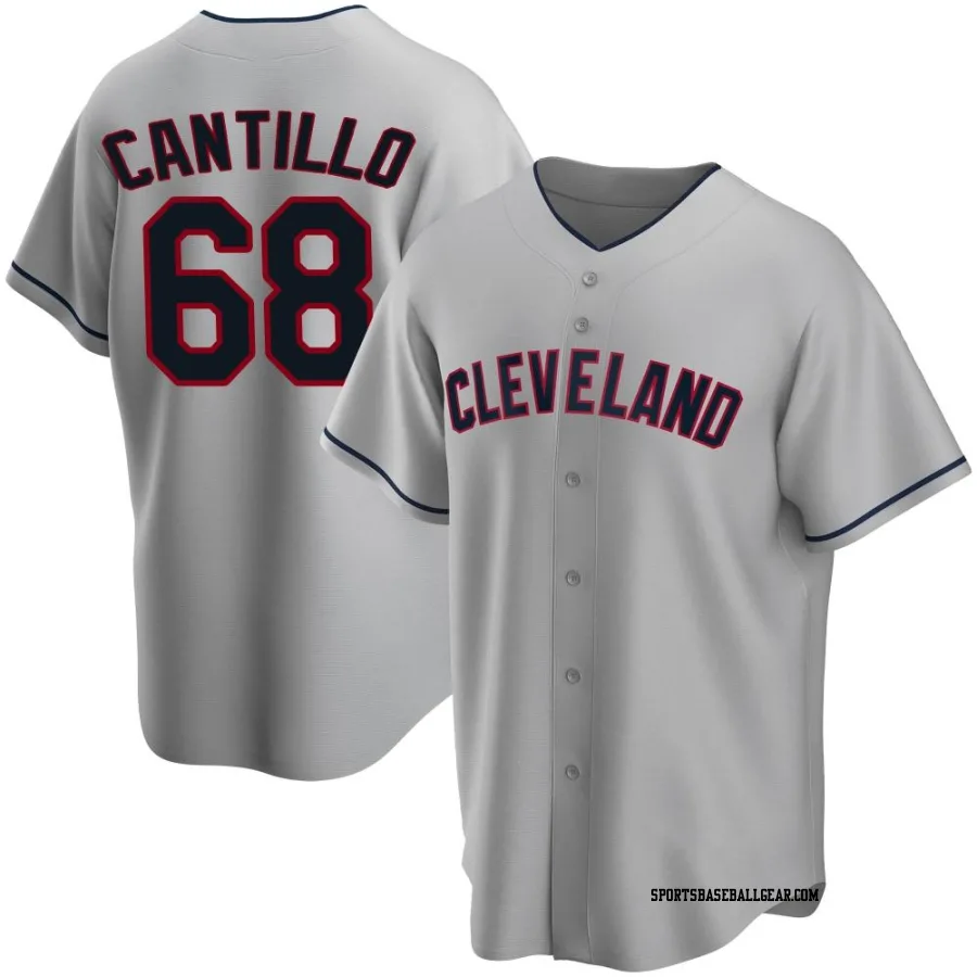 Joey Cantillo Men's Cleveland Guardians Gray Replica Road Jersey