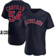 Joey Cantillo Men's Cleveland Guardians Navy Authentic Alternate Jersey