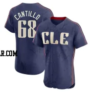 Joey Cantillo Men's Cleveland Guardians Navy Elite 2024 City Connect Jersey