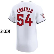 Joey Cantillo Men's Cleveland Guardians White Elite Home Jersey