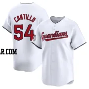 Joey Cantillo Men's Cleveland Guardians White Limited Home Jersey